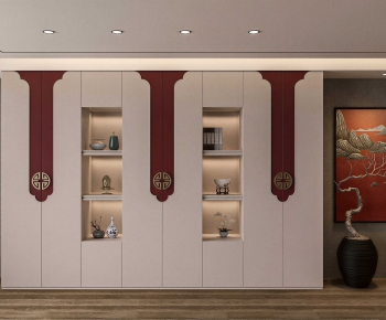 New Chinese Style Decorative Cabinet-ID:334599971