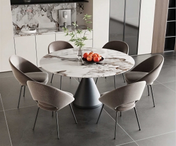 Modern Dining Table And Chairs-ID:445228107