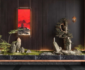 New Chinese Style Plant Landscaping-ID:714659754