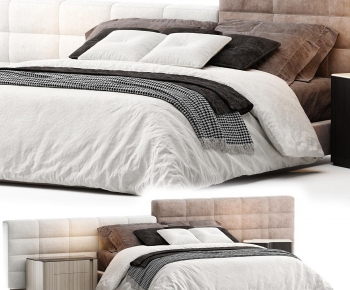 Modern Double Bed-ID:735061884
