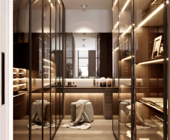 Modern Clothes Storage Area-ID:578660011