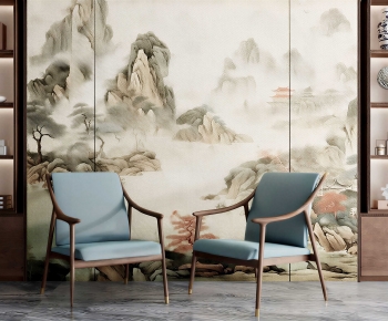 New Chinese Style Dining Chair-ID:984530493