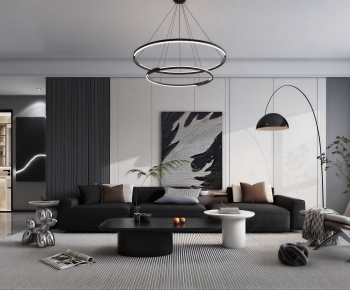 Modern A Living Room-ID:746406081
