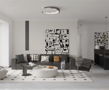 Modern A Living Room-ID:591929915