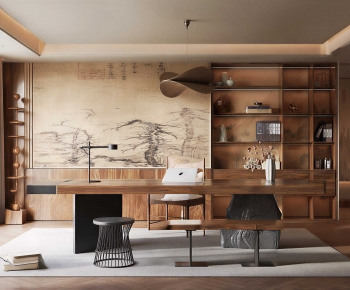 New Chinese Style Study Space-ID:811729451