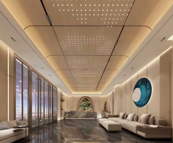 New Chinese Style Office Reception Desk-ID:946863899