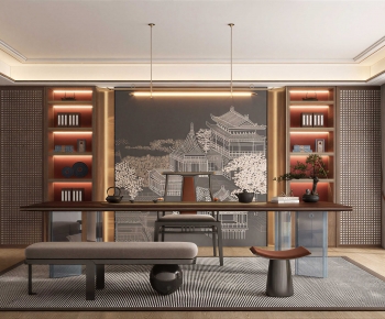 New Chinese Style Tea House-ID:864260919