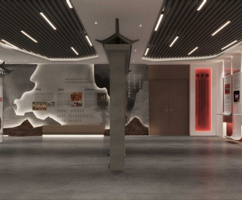 New Chinese Style Exhibition Hall-ID:582959898
