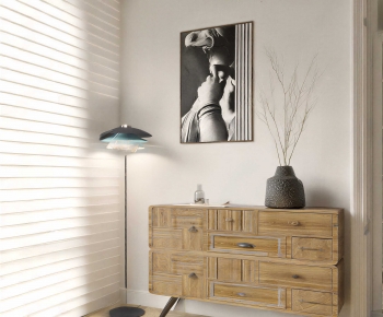 Wabi-sabi Style Entrance Cabinet-ID:521323928