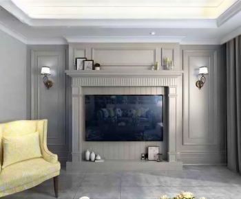 American Style A Living Room-ID:711386928