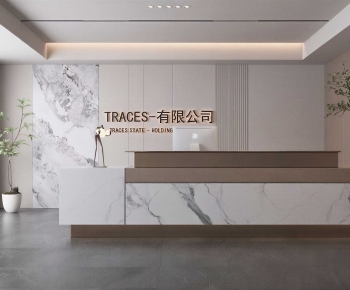 Modern Office Reception Desk-ID:878379111