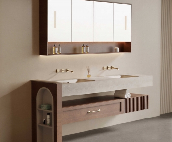 New Chinese Style Bathroom Cabinet-ID:124732029