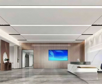 Modern Office Reception Desk-ID:828239925