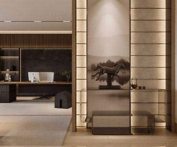 New Chinese Style Manager's Office-ID:851754904