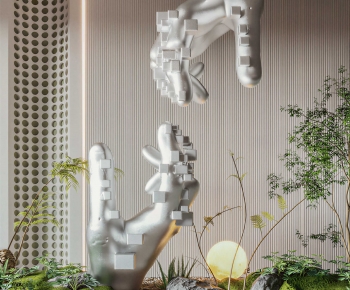 Modern Plant Landscaping-ID:489709456