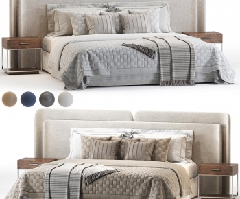 Modern Double Bed-ID:307636029