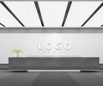 Modern Office Reception Desk-ID:238581907