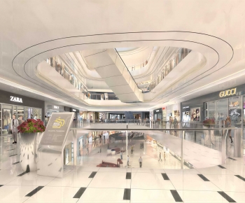 Modern Shopping Mall-ID:682724956