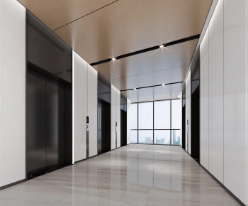 Modern Office Elevator Hall-ID:876595978