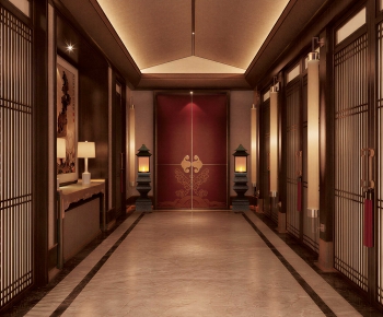 New Chinese Style Corridor-ID:366736893