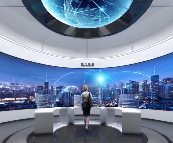 Modern Exhibition Hall-ID:203857904