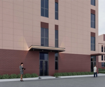 Modern School Building-ID:683343891