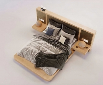 Modern Double Bed-ID:574709899