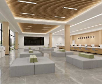 Modern Office Reception Desk-ID:859855899