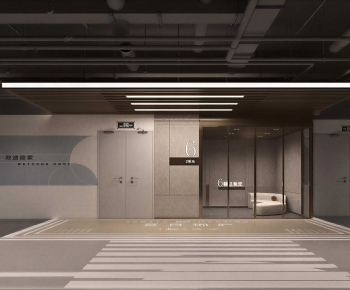 Modern Underground Parking Lot-ID:429588081