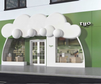 Modern Facade Element-ID:425575976