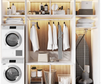 Modern Laundry Cabinet-ID:105760192