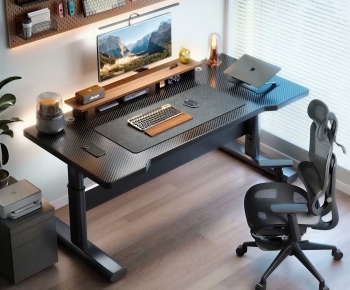 Modern Computer Desk And Chair-ID:979094039