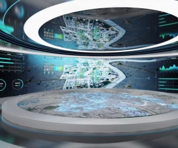 Modern Exhibition Hall-ID:755681042