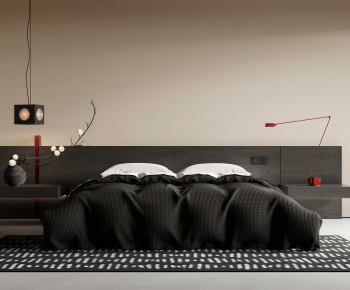 Modern Double Bed-ID:453775883
