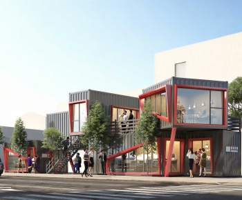 Modern Appearance Of Commercial Building-ID:280785089