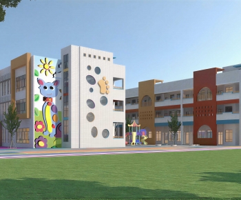 Modern School Building-ID:753173113