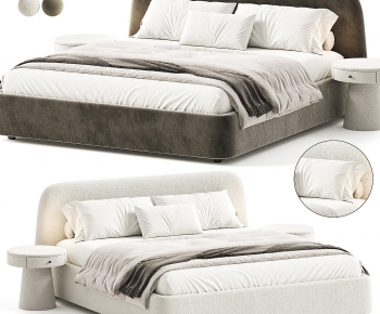 Modern Double Bed-ID:789455897