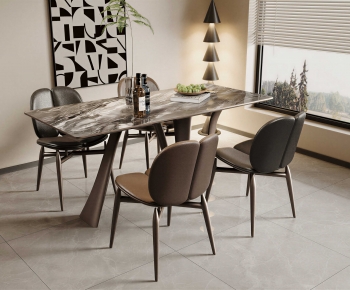 Modern Dining Table And Chairs-ID:100025899