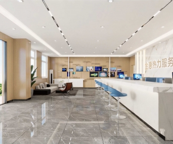 Modern Office Reception Desk-ID:177284963