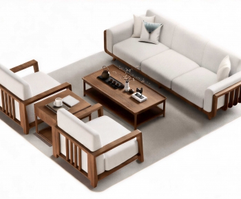 New Chinese Style Sofa Combination-ID:100638935