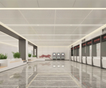 Modern Office Reception Desk-ID:458959104