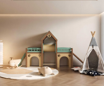 Modern Children's Room Activity Room-ID:125222927