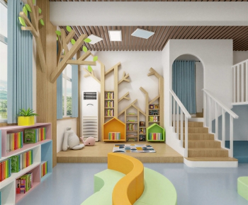 Modern Children's Reading Room-ID:515136003