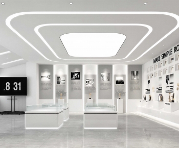 Modern Exhibition Hall-ID:594926125