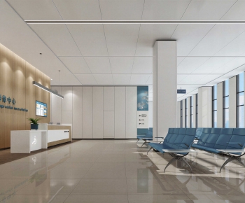 Modern Hospital Hall-ID:599351882