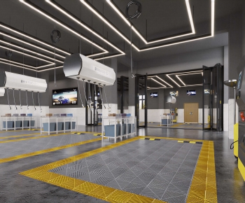 Modern Automobile Repair Shop-ID:493859053