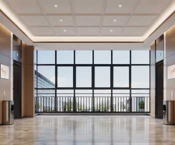 Modern Office Elevator Hall-ID:253072985