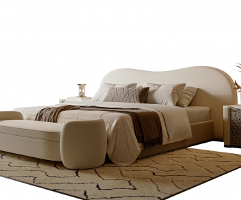 Modern Double Bed-ID:198677066