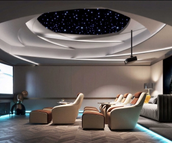 Modern Audiovisual Room-ID:911984922