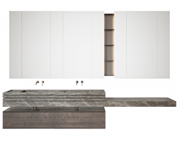 Modern Bathroom Cabinet-ID:557471043